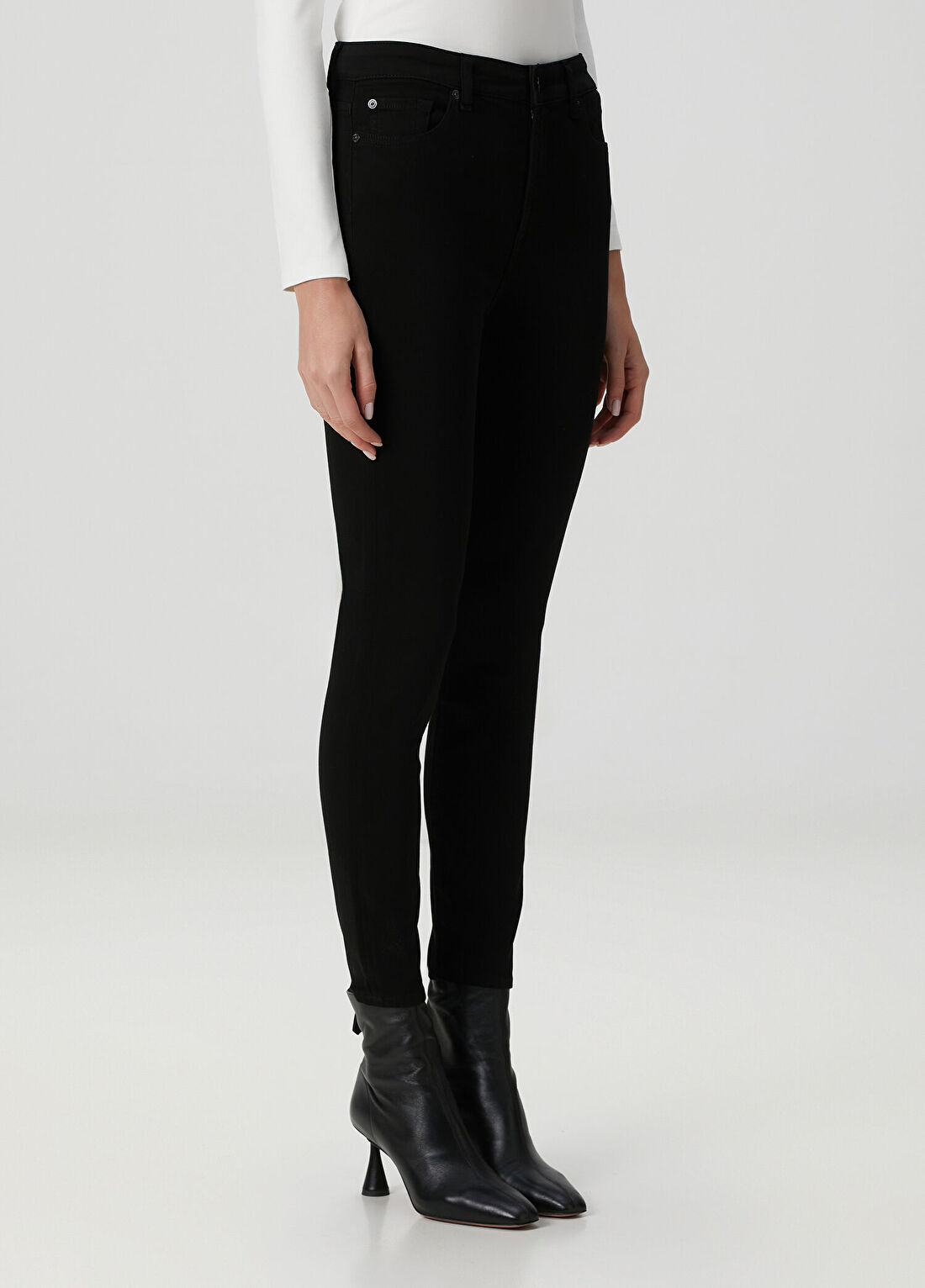 7 For All Mankind Siyah Jean Pantolon görsel 2