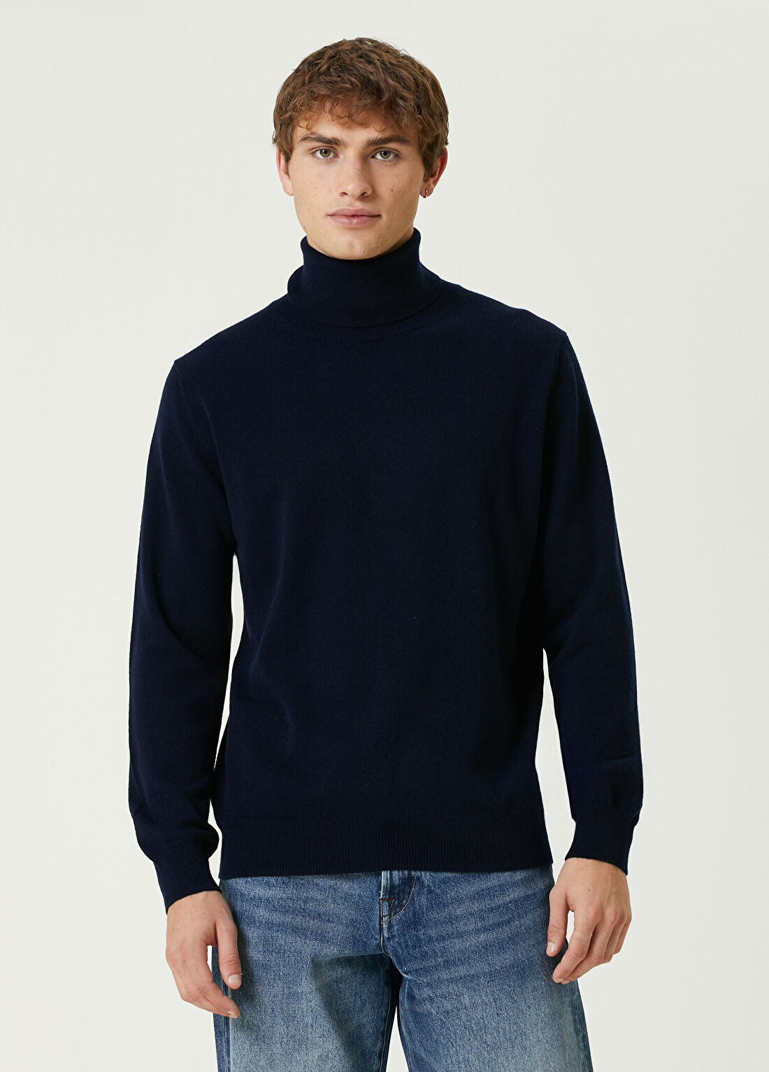 Paul Smith Lacivert Balıkçı Yaka Kaşmir Kazak