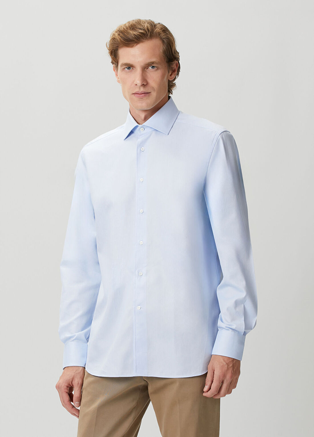 Corneliani Açık Mavi Gömlek görsel 3
