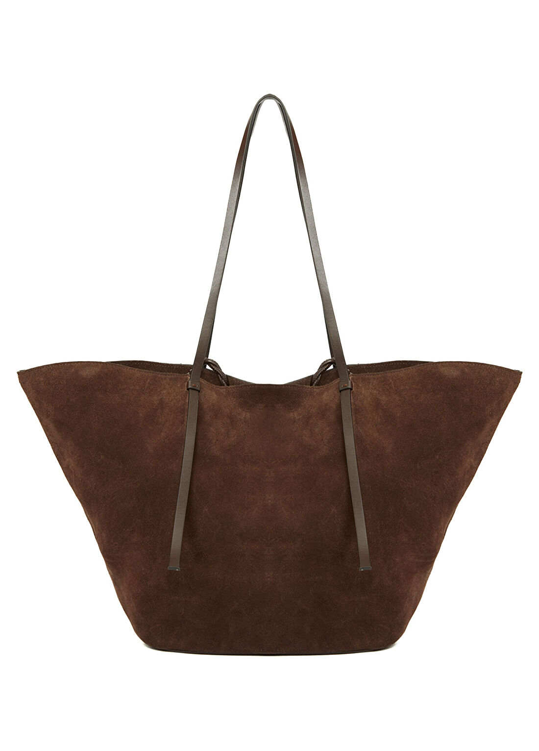 Network Kahverengi Kadın Süet Shopper Çanta