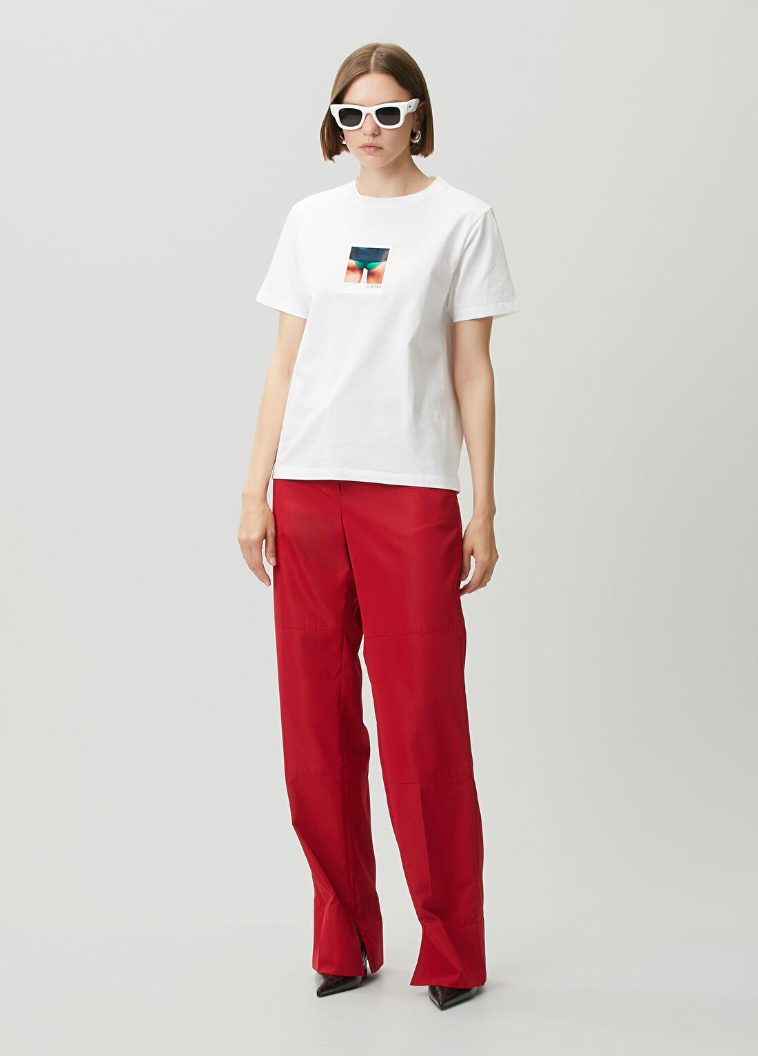 Loewe Regular Fit Beyaz T-shirt görsel 2