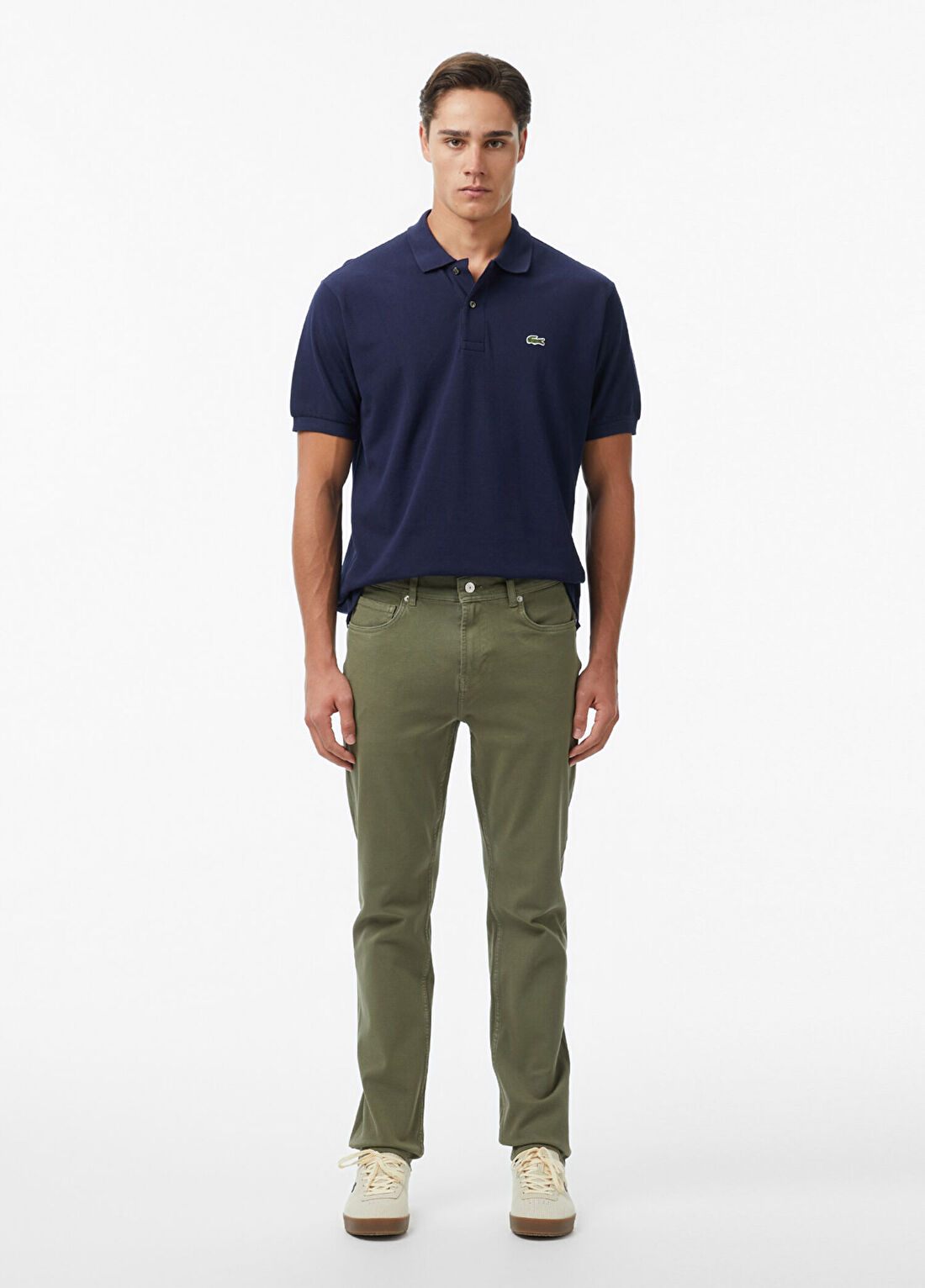 Lacoste Haki Slim Fit Erkek Jean Pantolon
