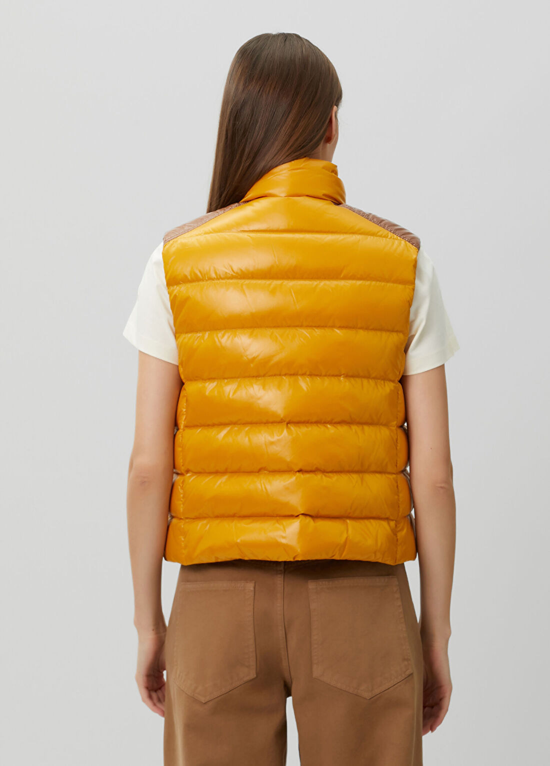 Moncler Frelon Sarı Puffer Yelek görsel 4
