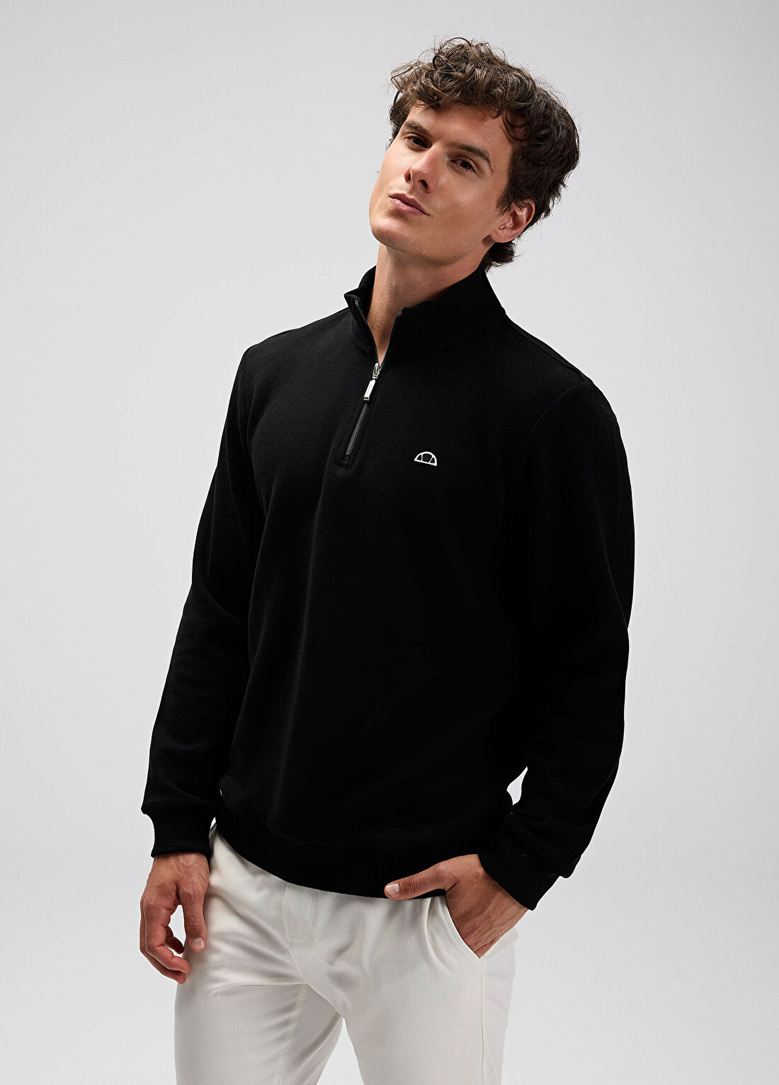 Ellesse Siyah Uzun Kollu Erkek Sweatshirt EM603-BK görsel 2