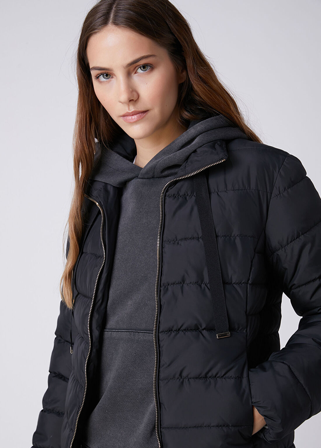 Beymen Club Siyah Basic Puffer Mont görsel 2