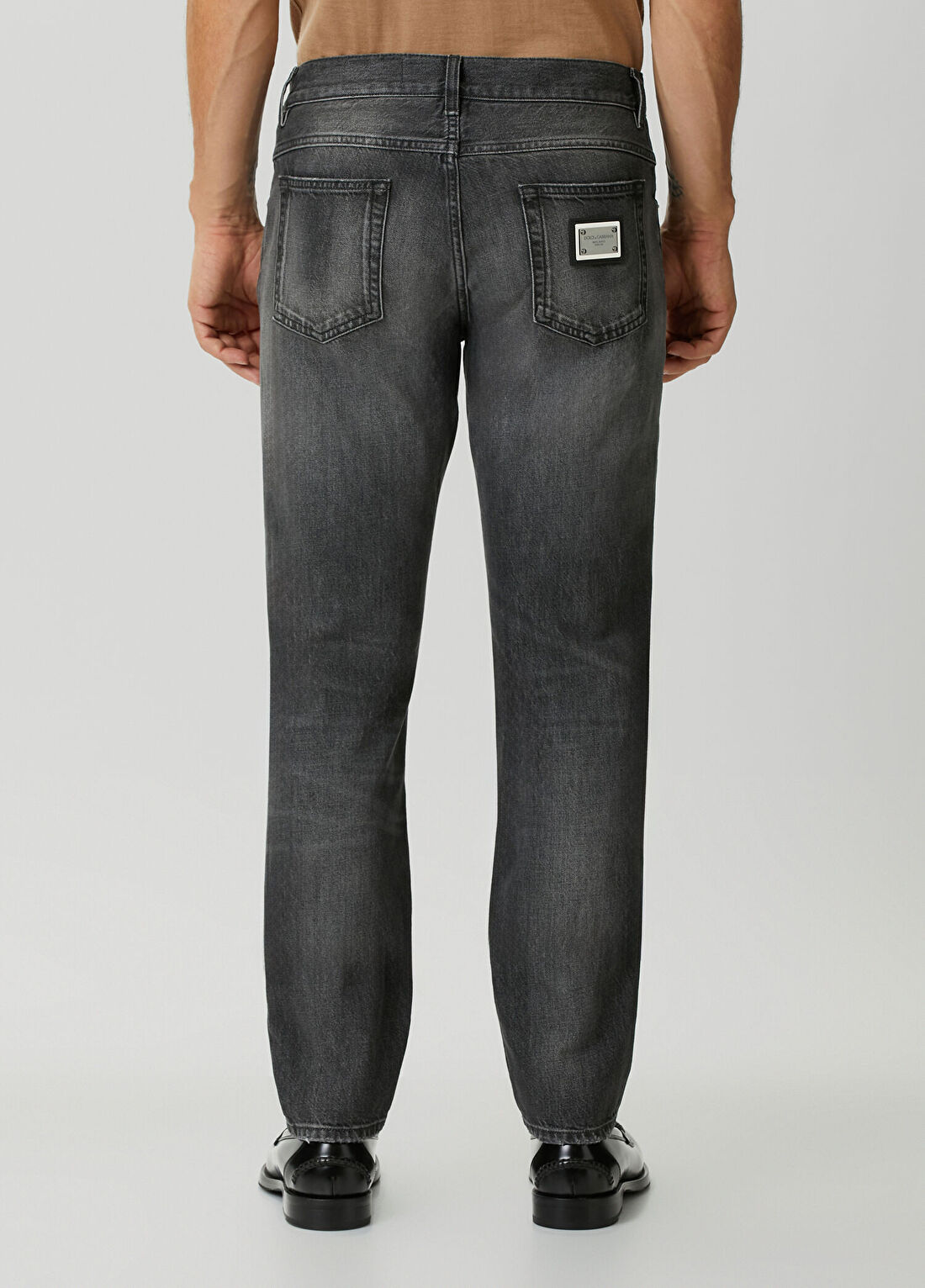 Dolce&Gabbana Regular Fit Gri Jean Pantolon görsel 3