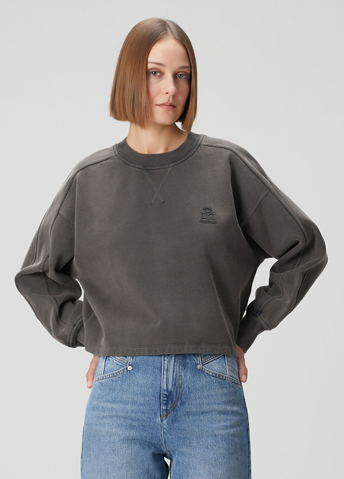 Marant Etoile Sunny Koyu Gri Sweatshirt