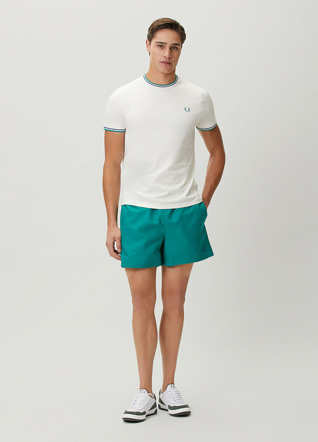 Fred Perry Yeşil Şort