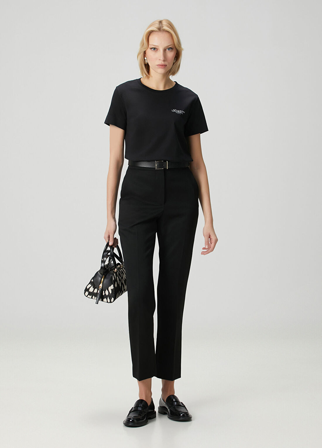 Givenchy Slim Fit Siyah Yün Pantolon
