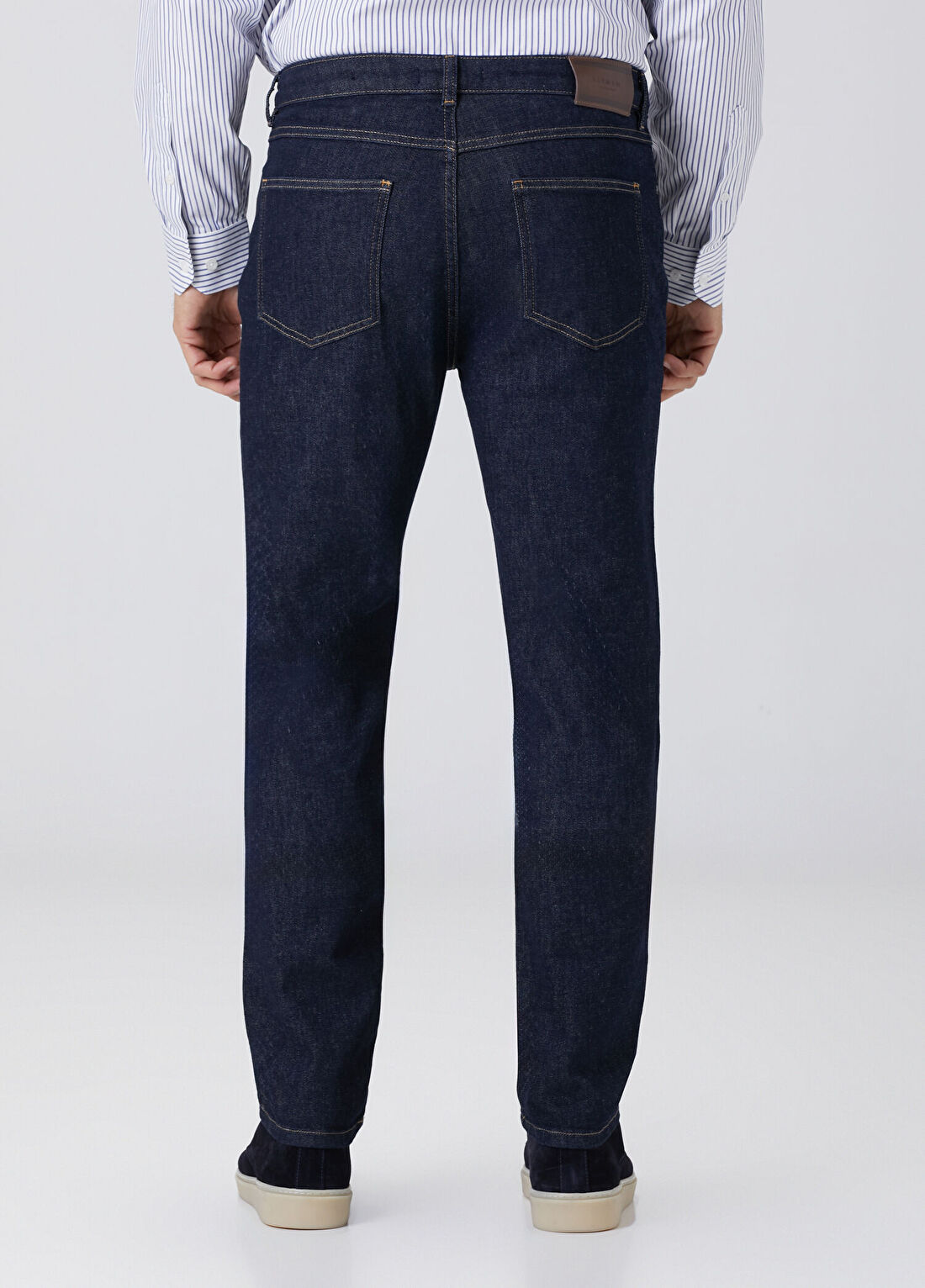 Beymen Collection Slim Fit Koyu Lacivert Jean Pantolon görsel 3