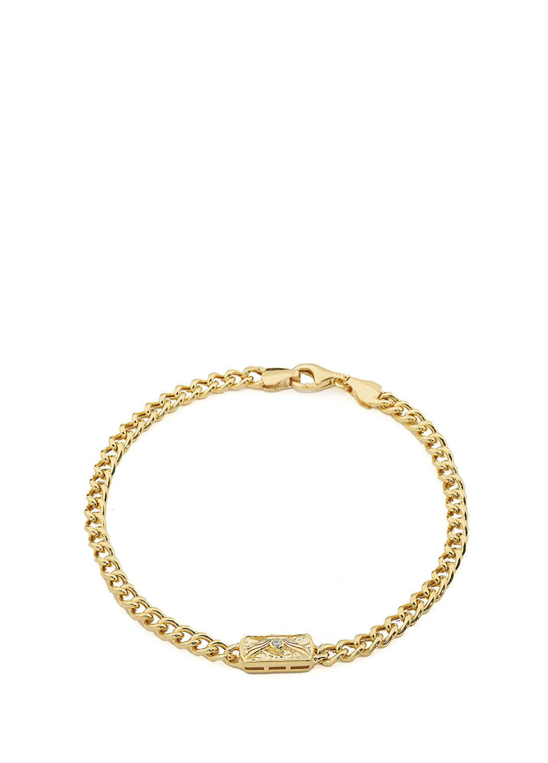 Chaseldor Golden 925 Ayar Gümüş Erkek Bileklik