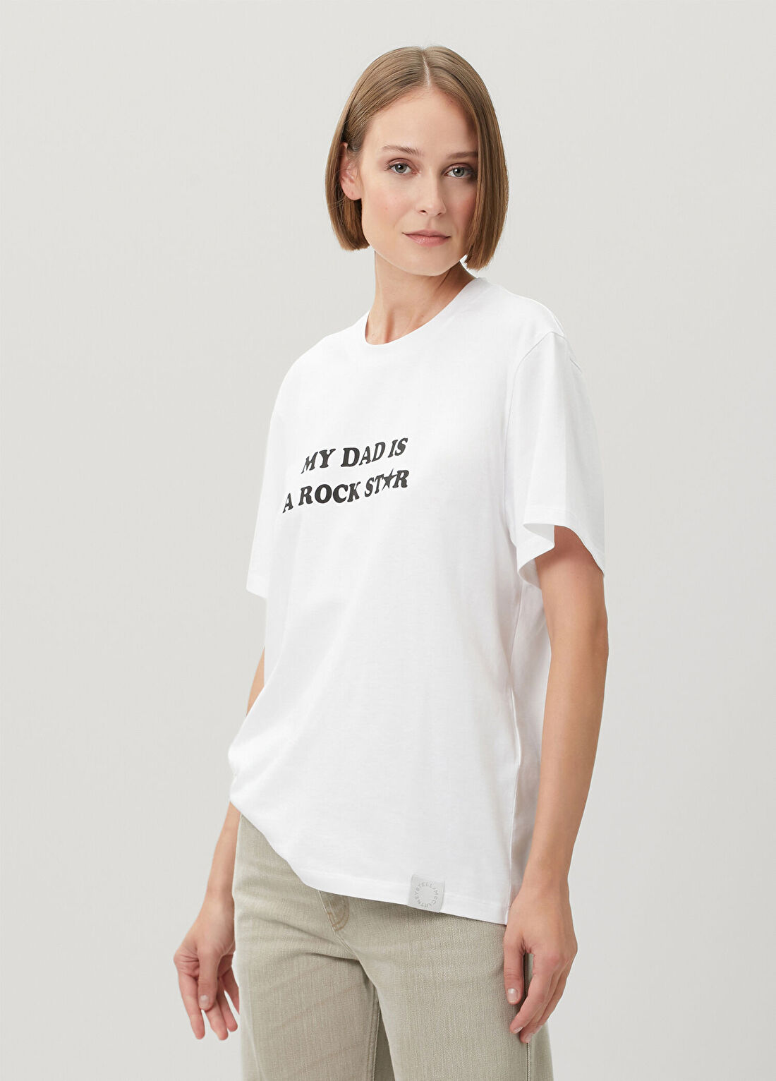 Stella McCartney Beyaz Baskılı T-shirt görsel 3
