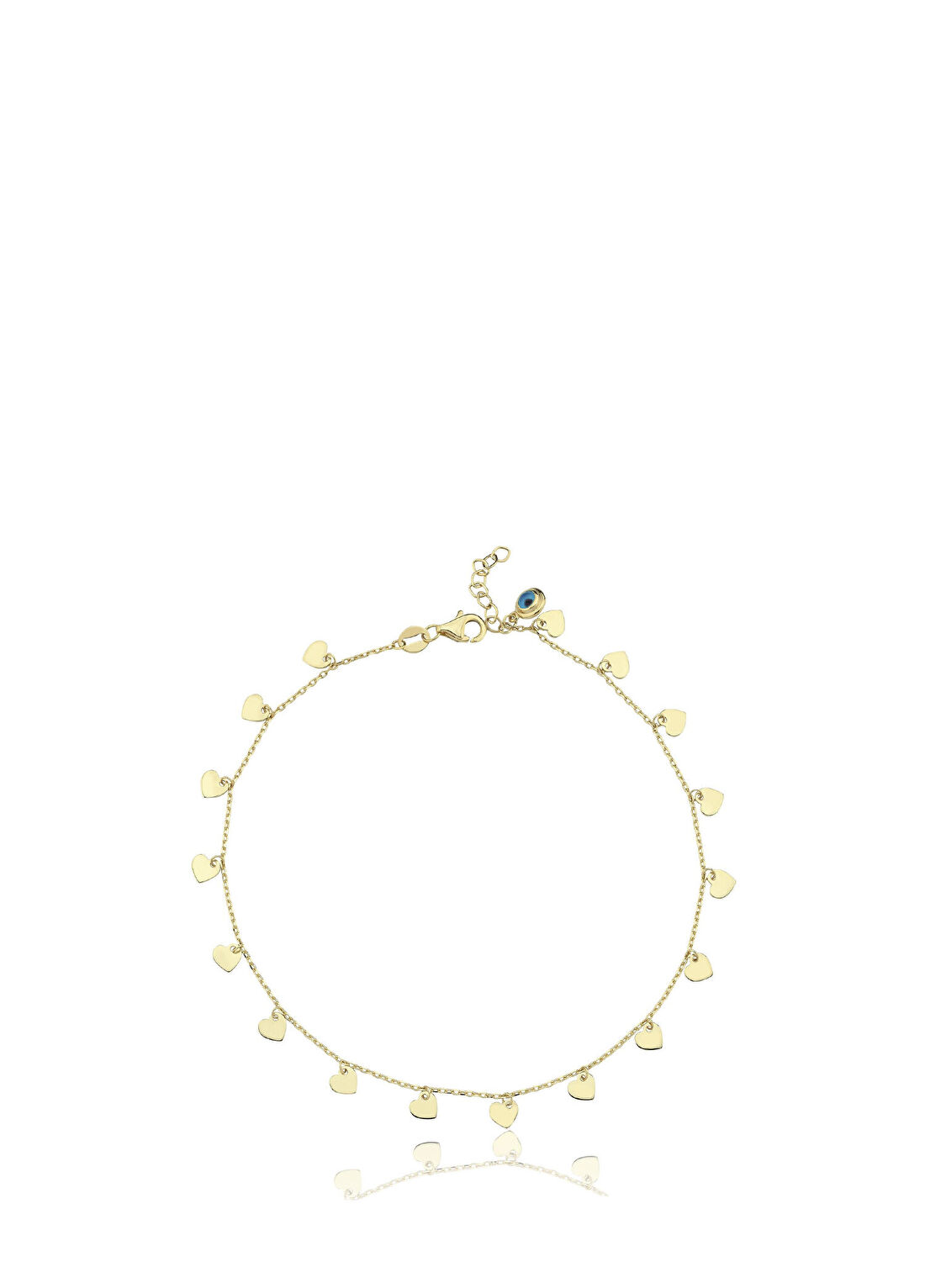 Hamza Yılmaz Jewelry Heart 14 Ayar Altın Kadın Halhal