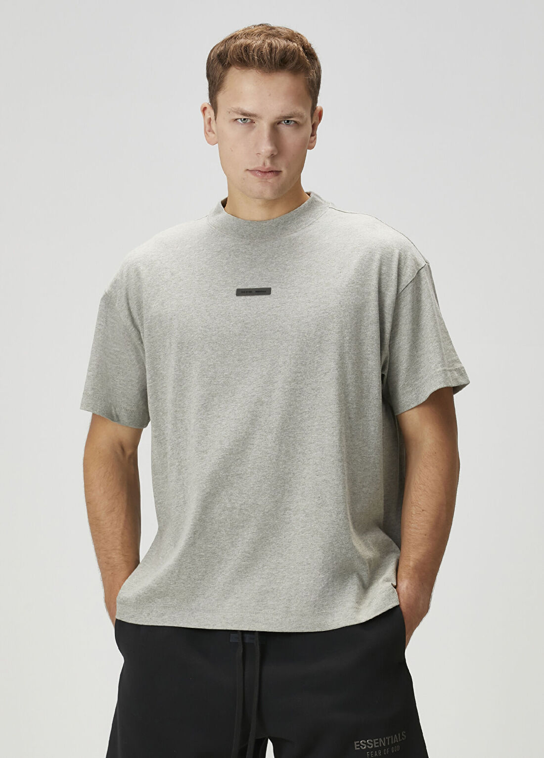 Fear Of God Essentials Açık Gri T-shirt