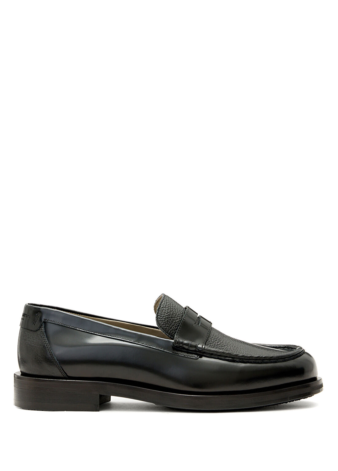AllSaints Bloom Siyah Erkek Deri Loafer