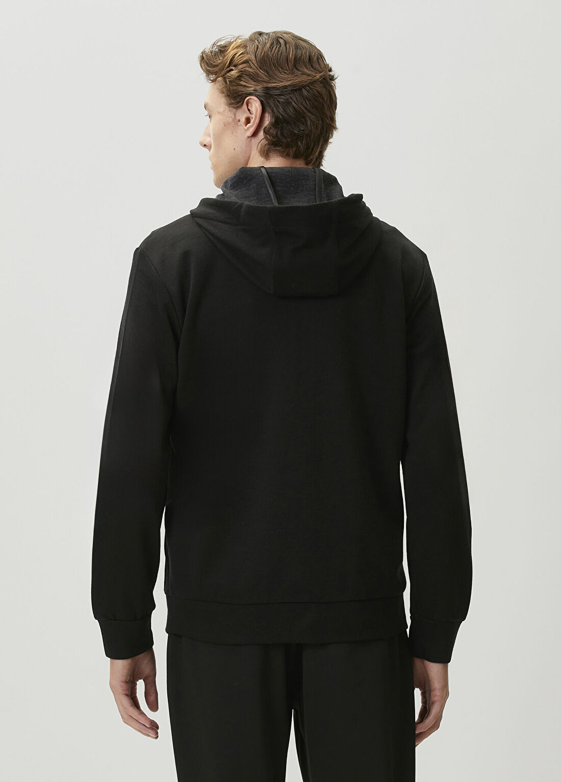 Marco Pescarolo Siyah Sweatshirt görsel 4
