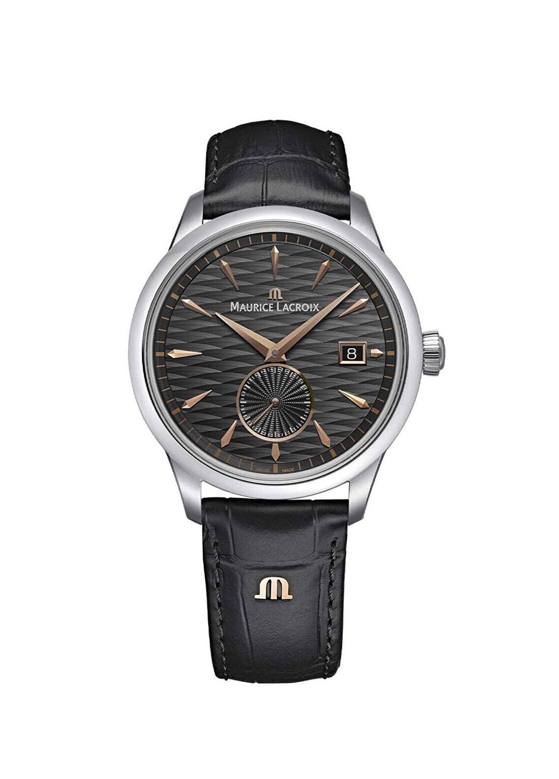Maurice Lacroix ML-756207SS001330-2 1975 Auto Legacy Siyah Deri Erkek Kol Saati