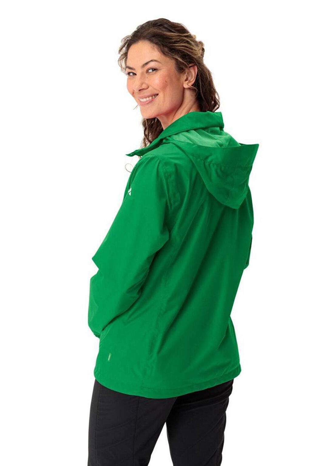 Vaude Escape Light Yeşil Kapüşonlu Kadın Yağmurluk görsel 3