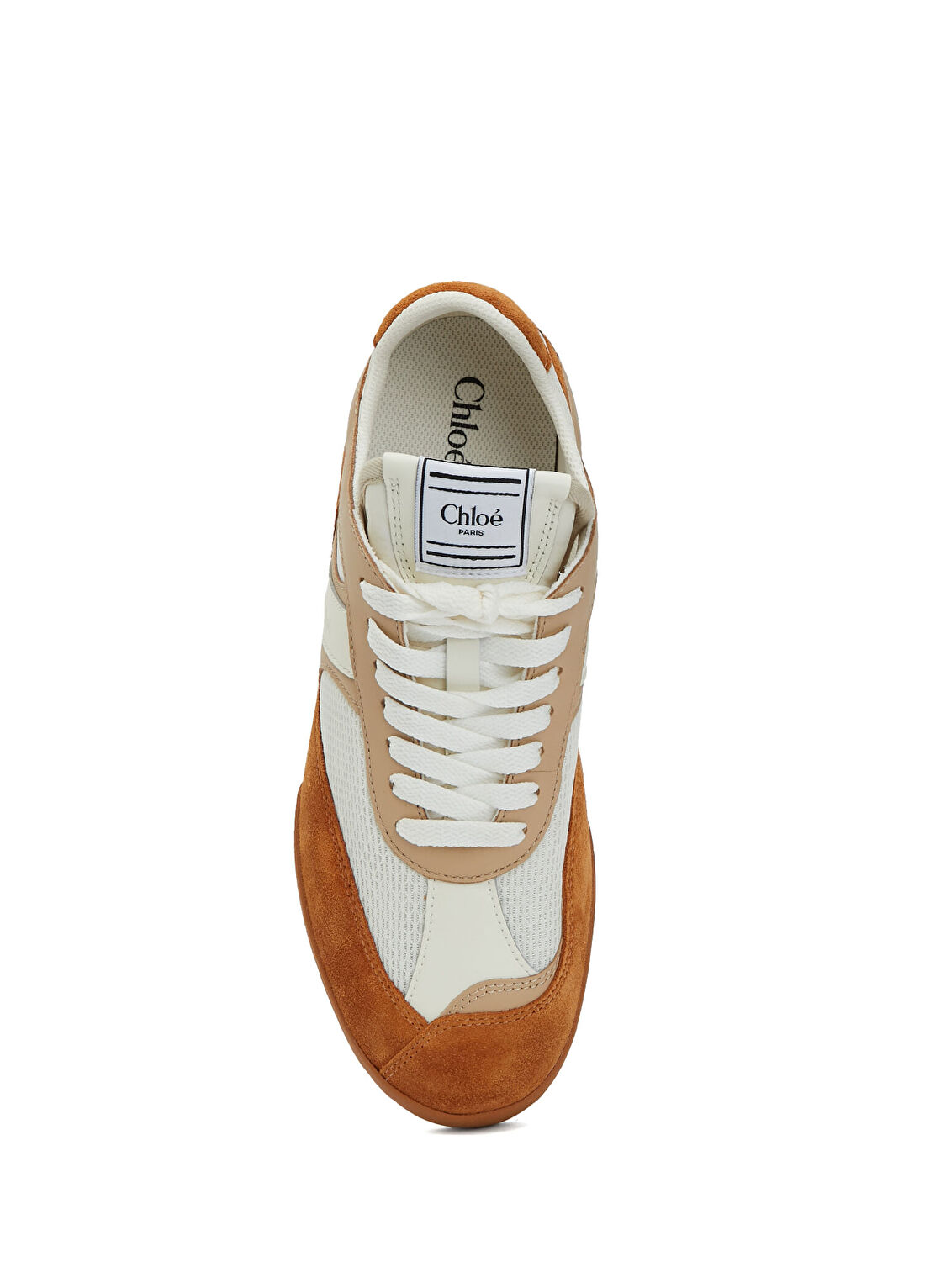 Chloe Kick Kahve Beyaz Kadın Sneaker görsel 4