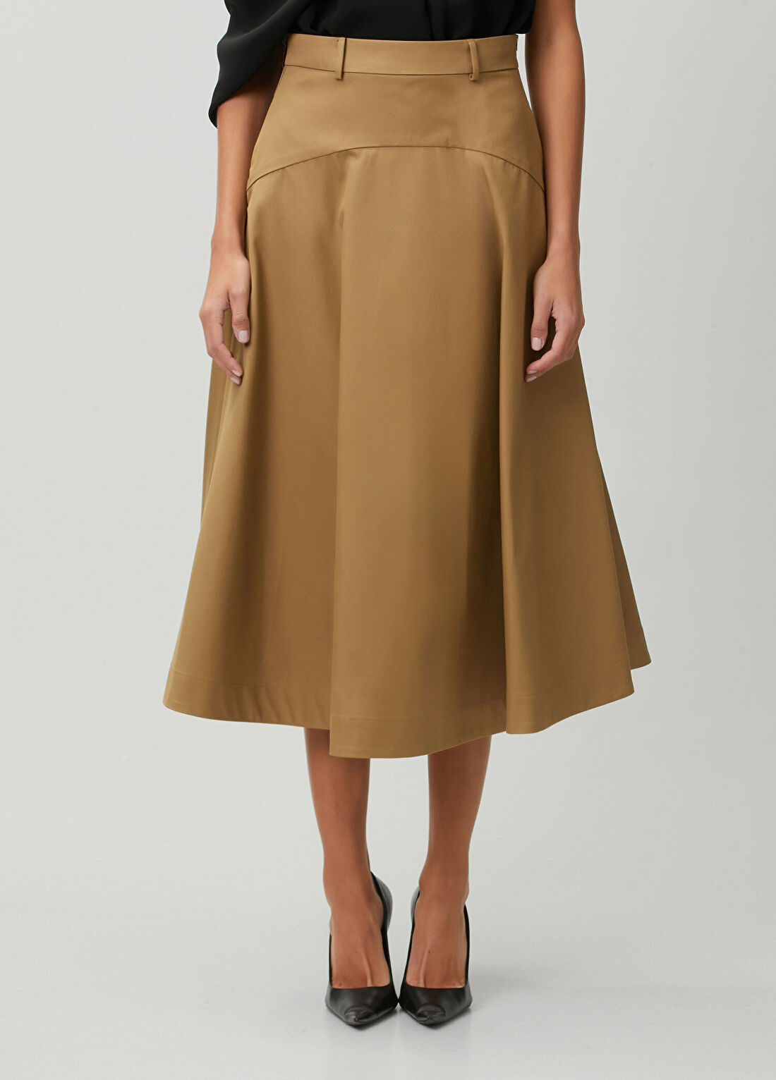 Balenciaga Camel Midi Etek görsel 2