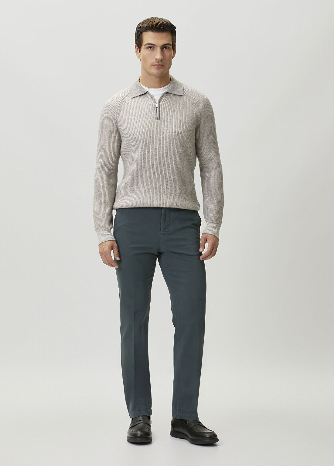 Kiton Koyu Gri Pantolon