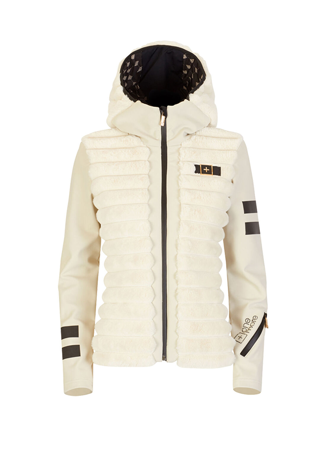 Onemore Mont 451 Eco-Padded Softshe Ll Hoody Jacket Açık Krem Kadın Kayak Montu