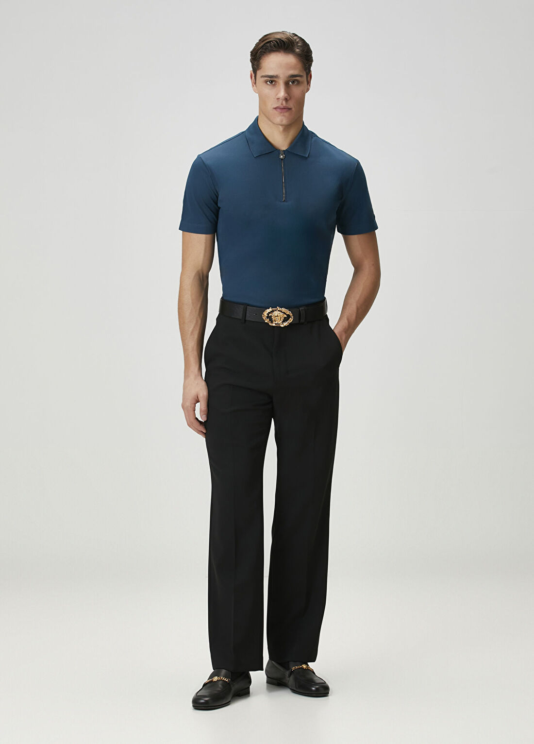 Versace Turkuaz Polo T-shirt