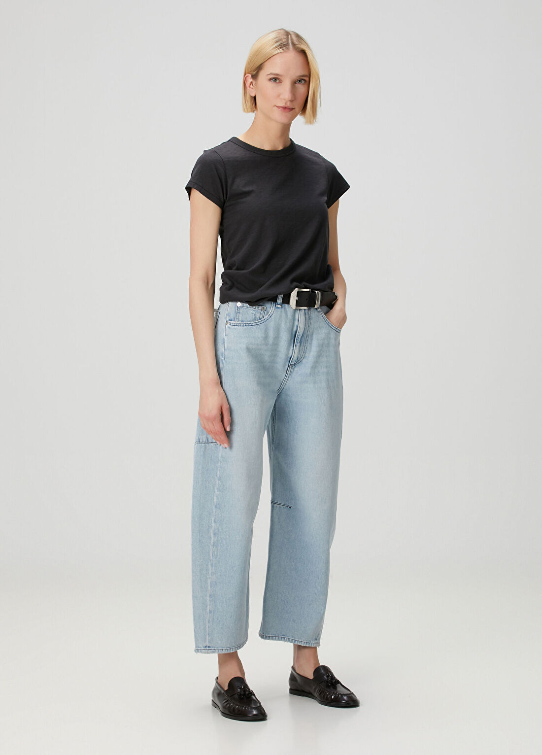 Rag&Bone The Slub Siyah T-shirt görsel 2