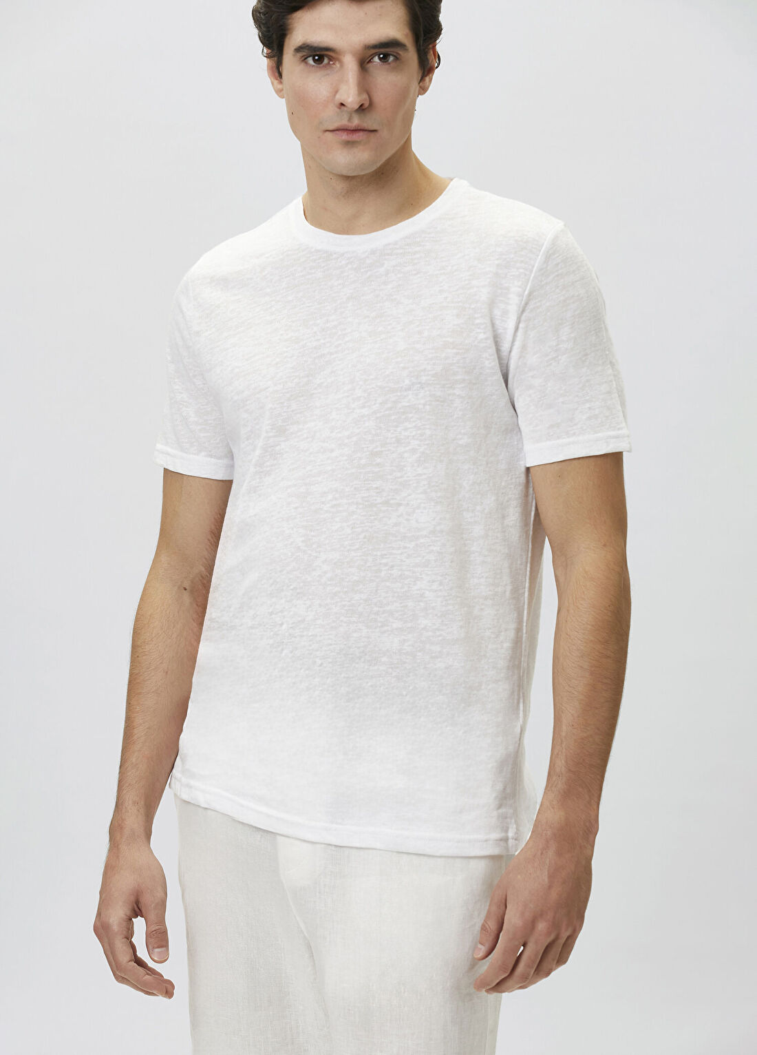 Network Beyaz Basic T-shirt