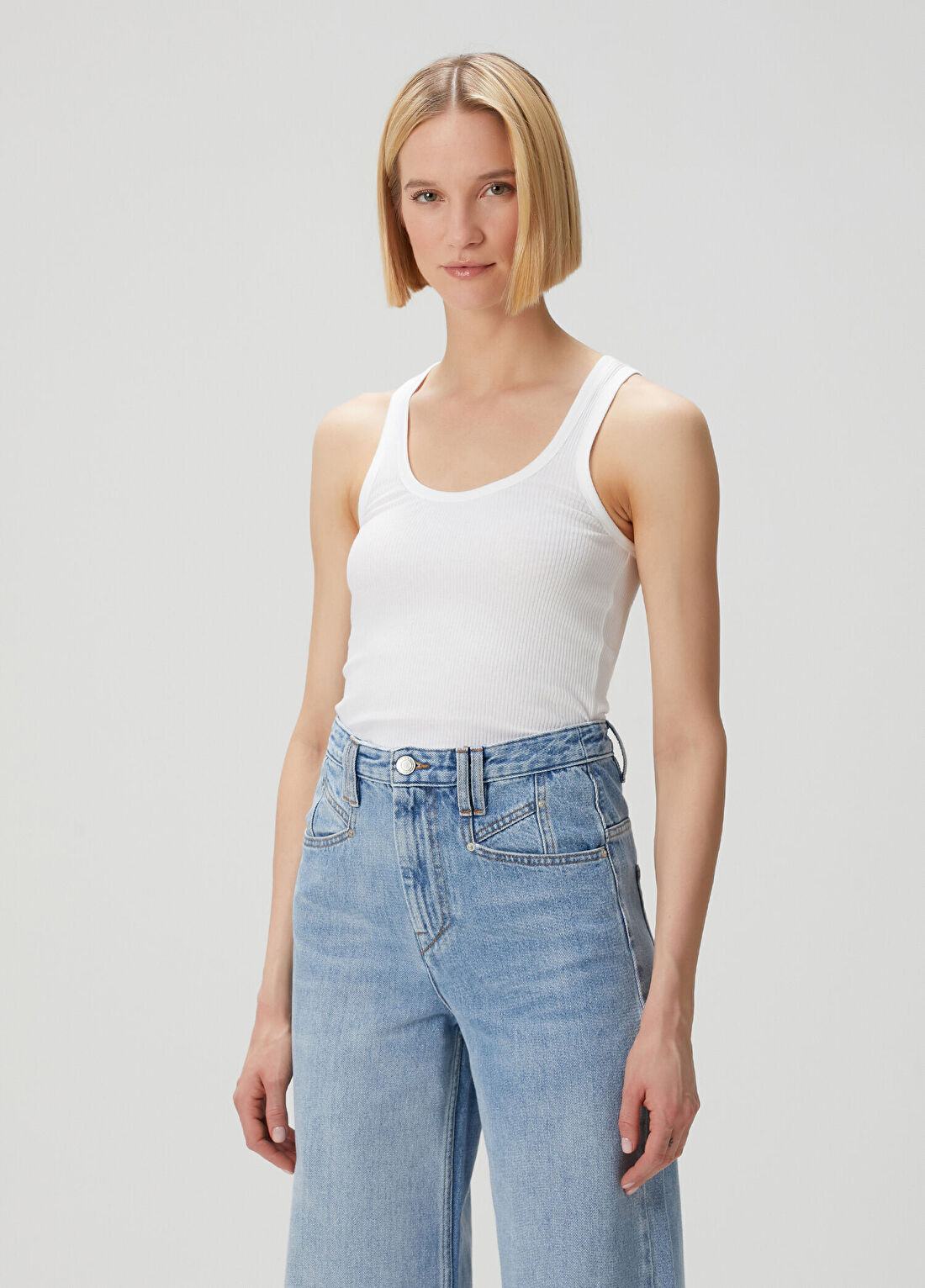 Isabel Marant Thea Beyaz Atlet görsel 3