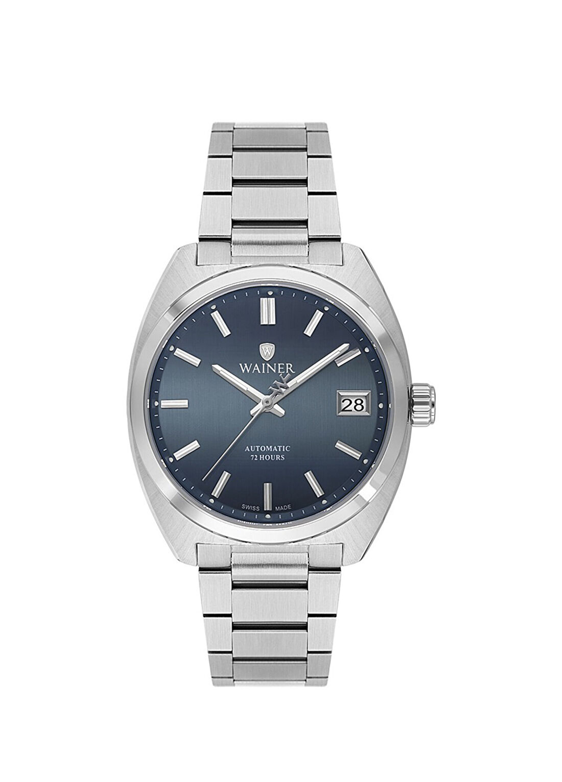 Wainer WA.25650-D Gümüş Metal Erkek Kol Saati