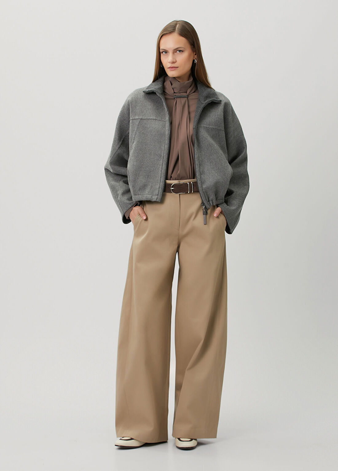 Brunello Cucinelli Koyu Bej Pantolon