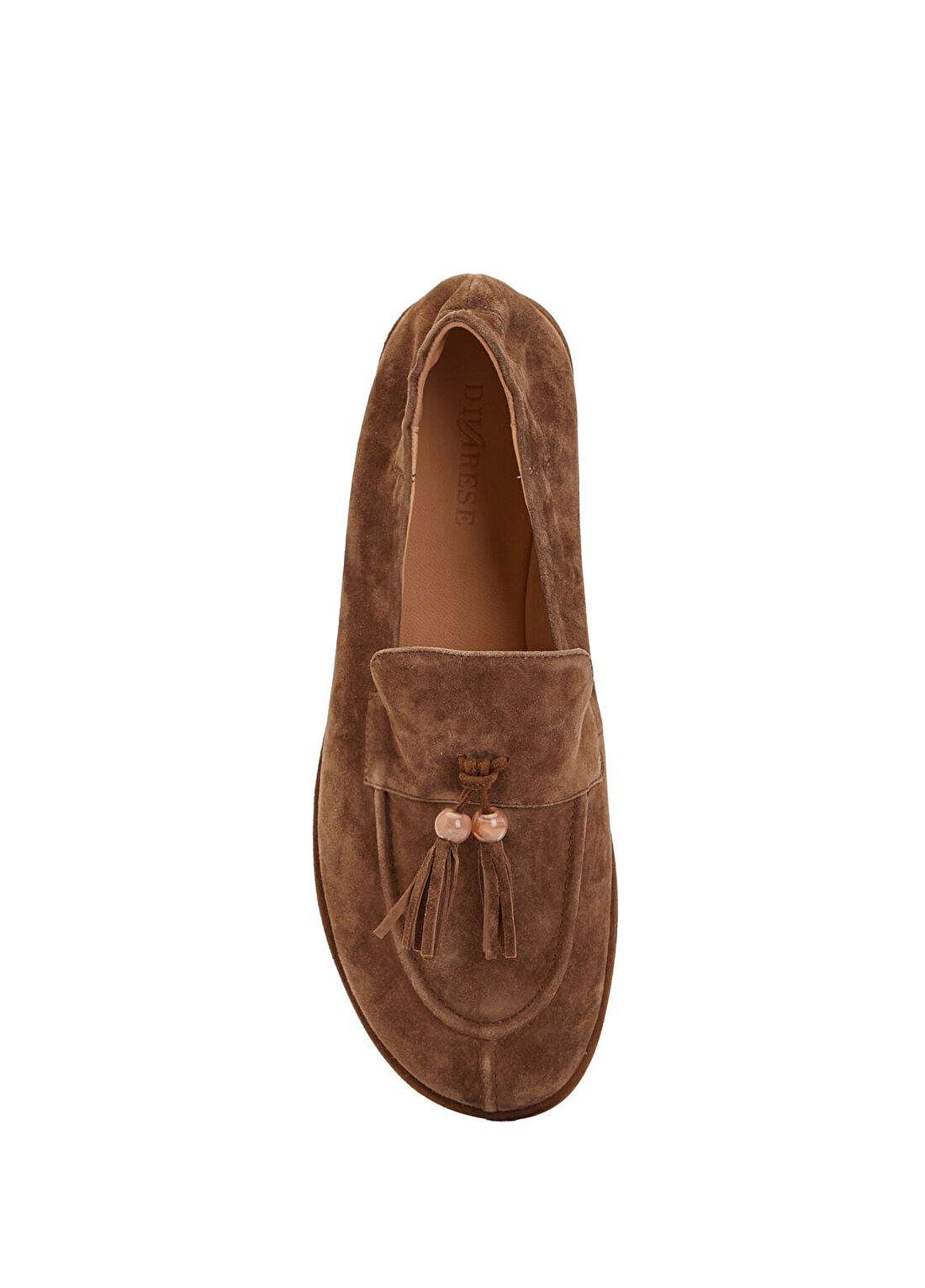 Divarese Tütün Kadın Süet Loafer görsel 4