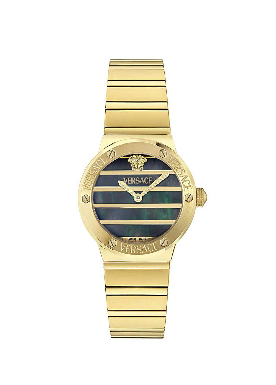 Versace VRSCVE0S00525 Altın Rengi Çelik Kadın Kol Saati