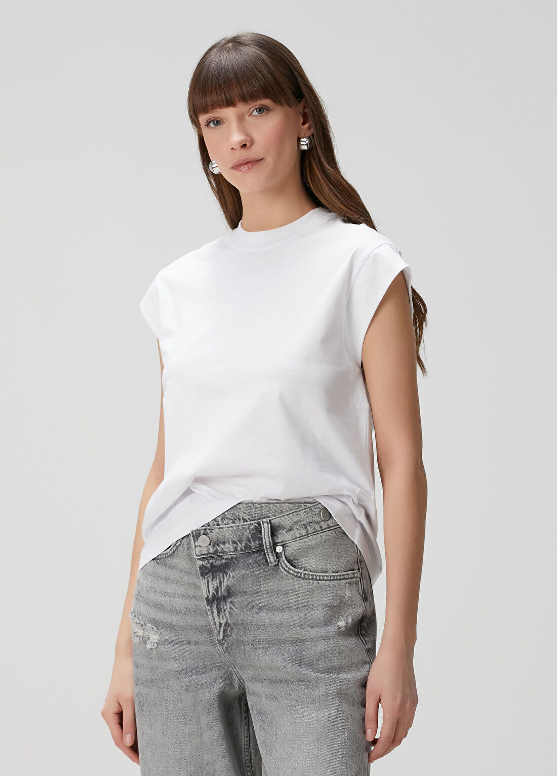 AllSaints Esme Beyaz T-shirt