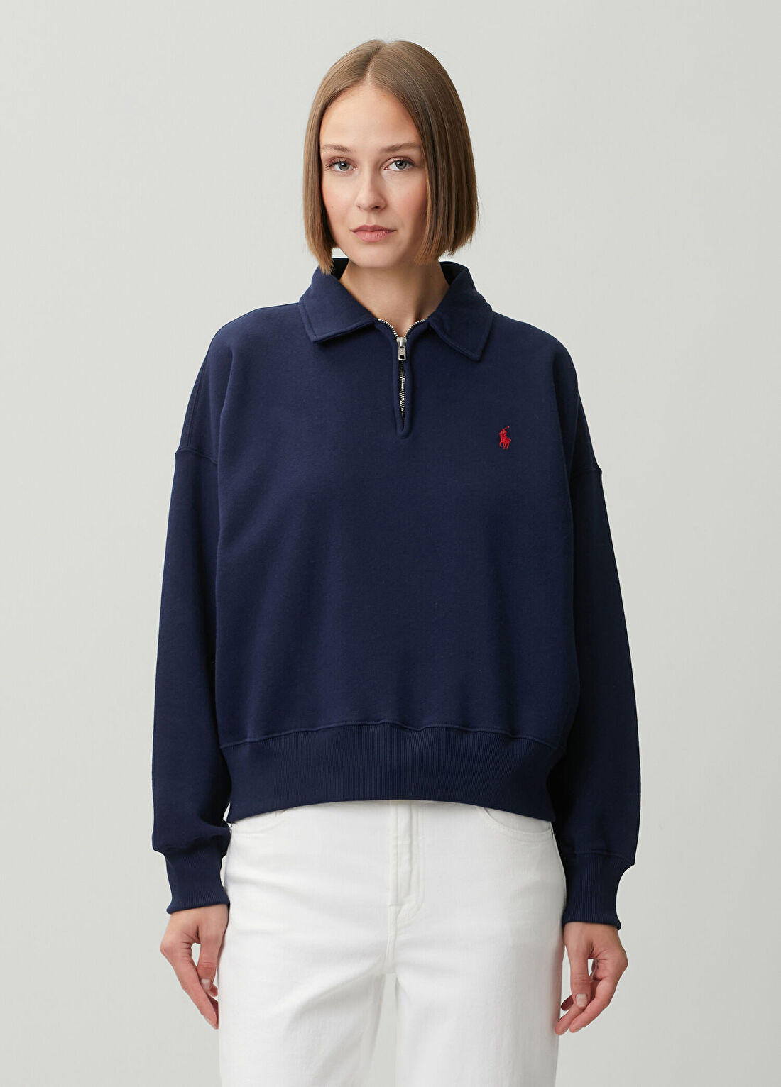 Polo Ralph Lauren Lacivert Polo Sweatshirt görsel 3