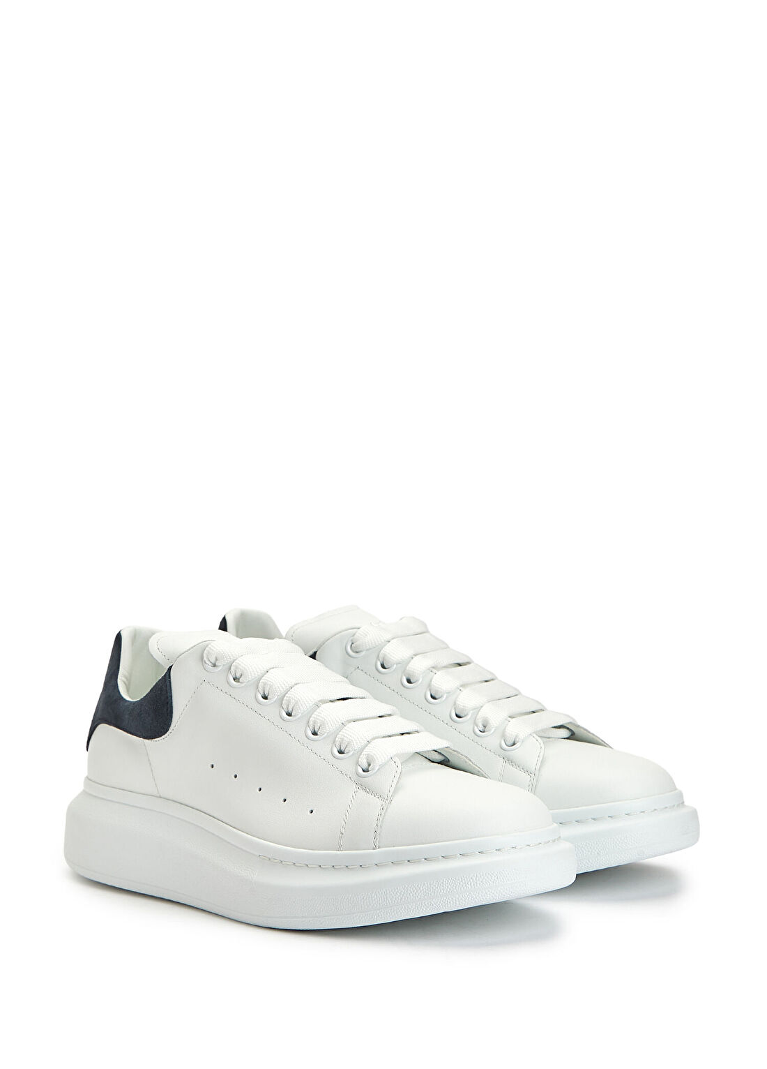 McQueen Oversized Beyaz Gri Erkek Deri Sneaker görsel 2