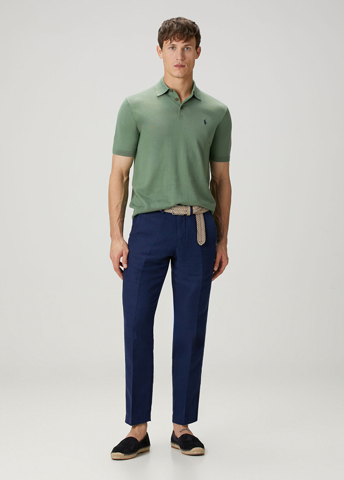 Polo Ralph Lauren Lacivert Keten Pantolon
