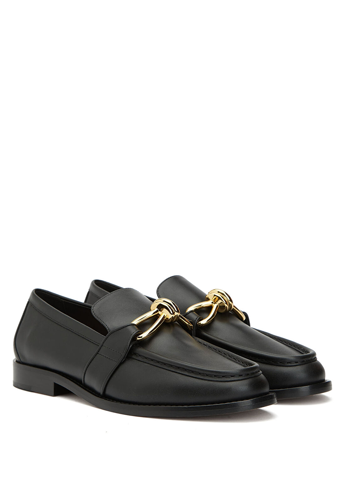 Bottega Veneta Astaire Siyah Kadın Deri Loafer görsel 2