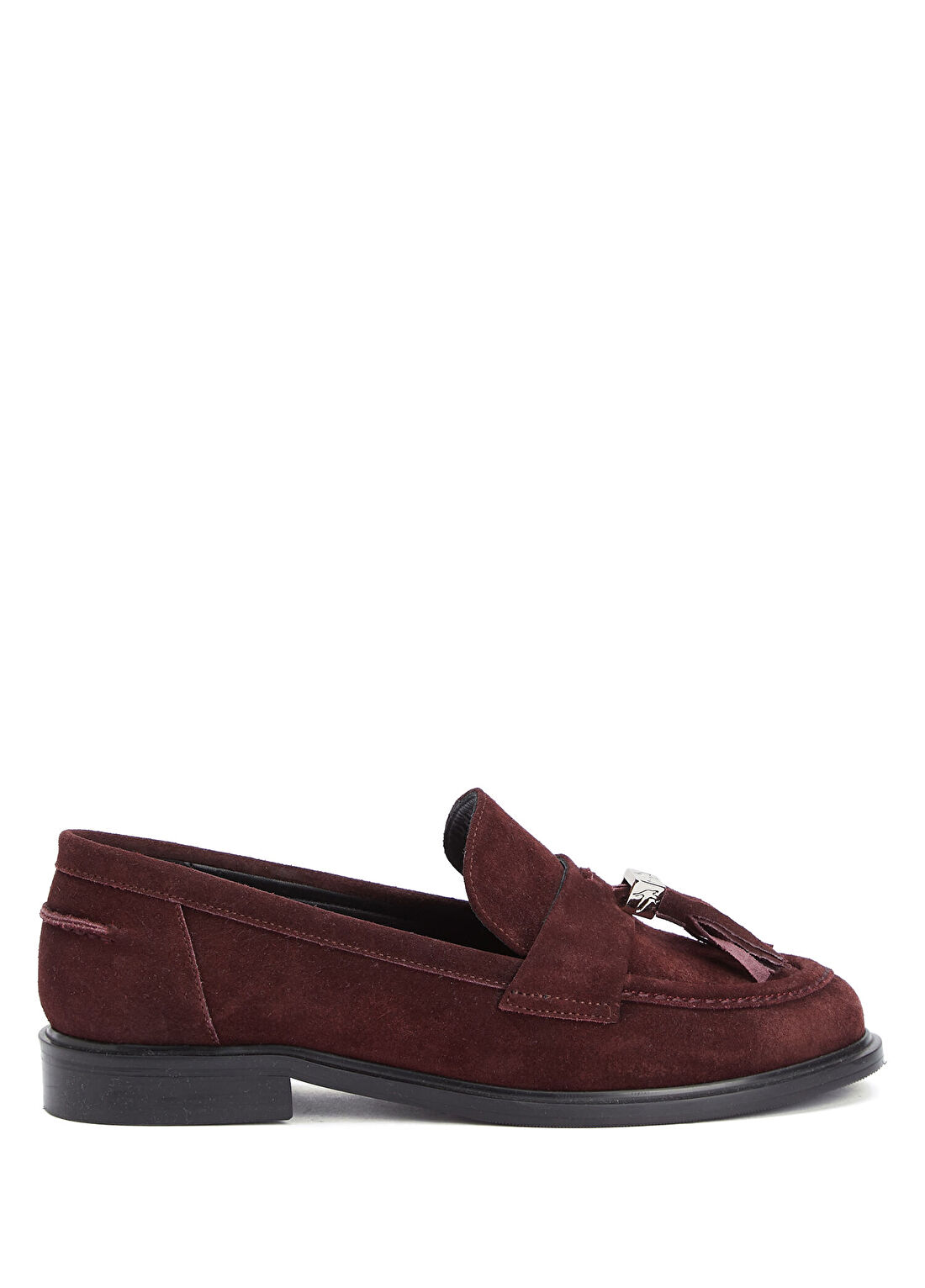 Beymen Club Bordo Püsküllü Kadın Deri Loafer