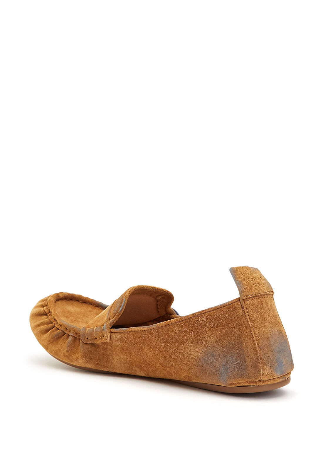 Acne Studios Bej Mavi Kadın Süet Loafer görsel 3