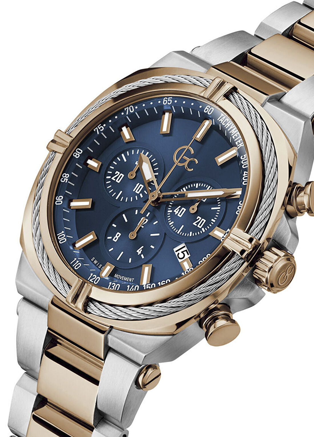 GCZ32001G2MF Rose Gold Metalik Gri Erkek Kol Saati görsel 4