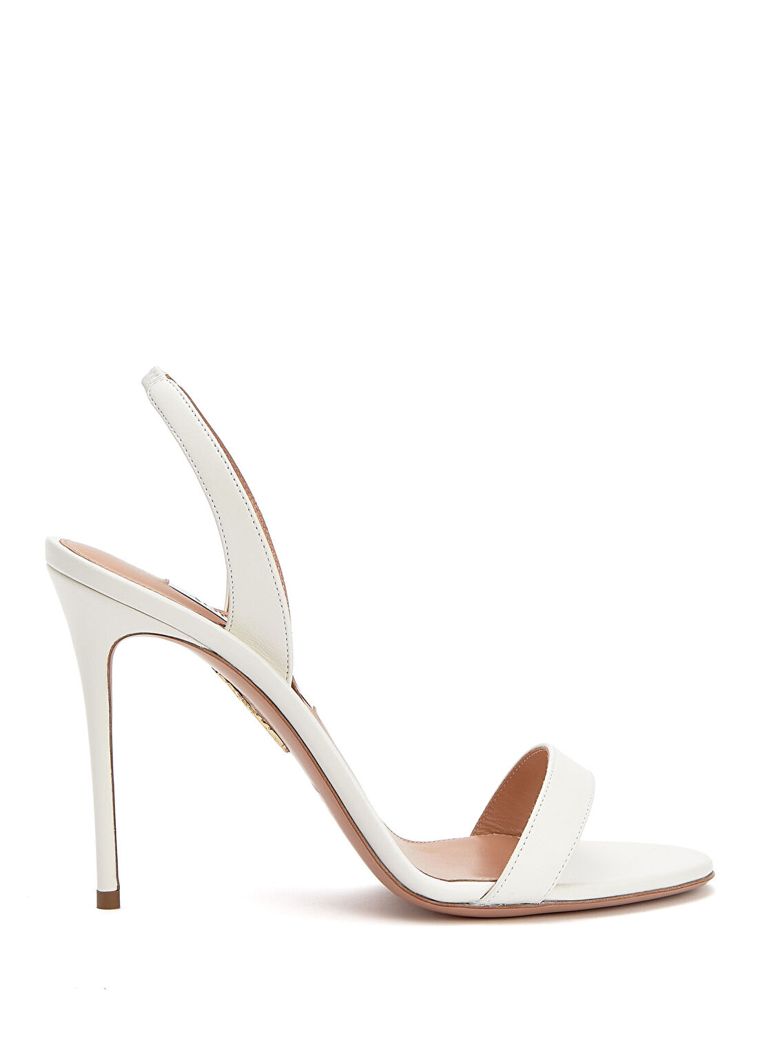 Aquazzura So Nude Beyaz Kadın Deri Sandalet