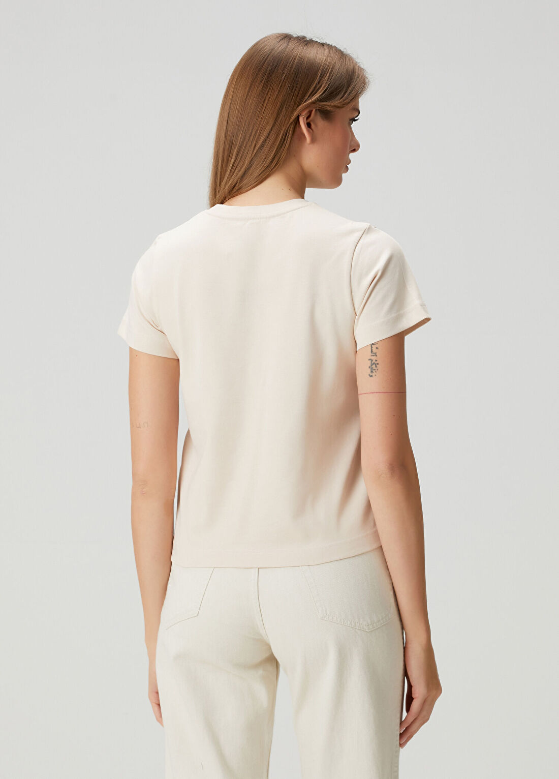 Moncler Pudra T-shirt görsel 4