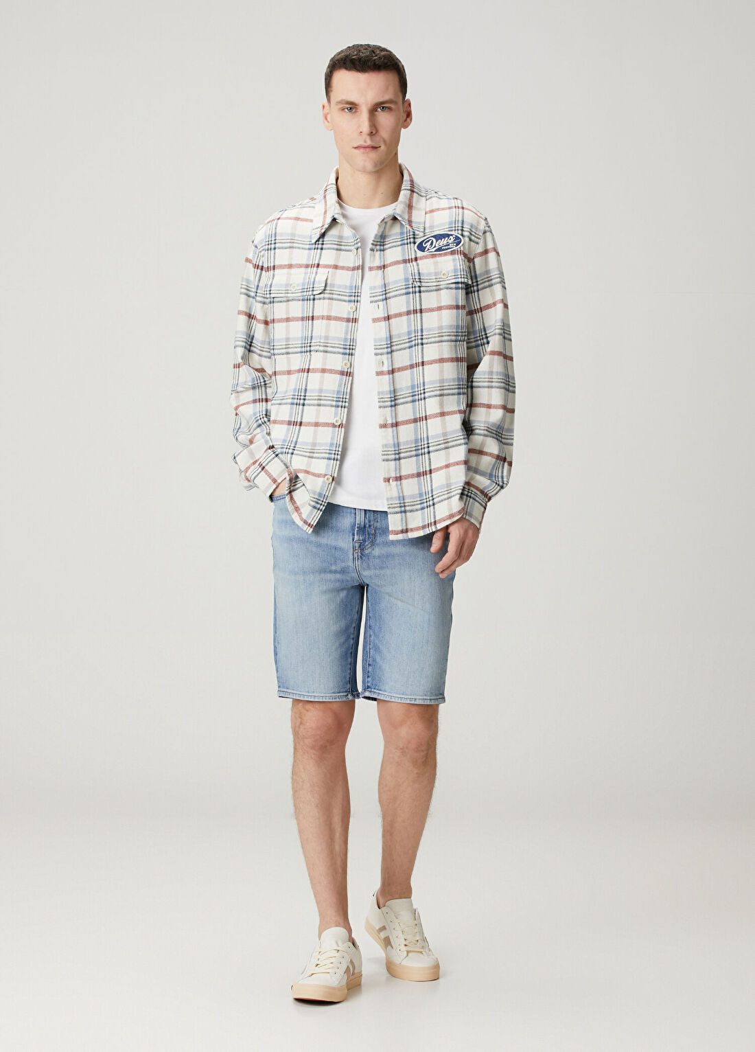 7 For All Mankind Mavi Denim Şort