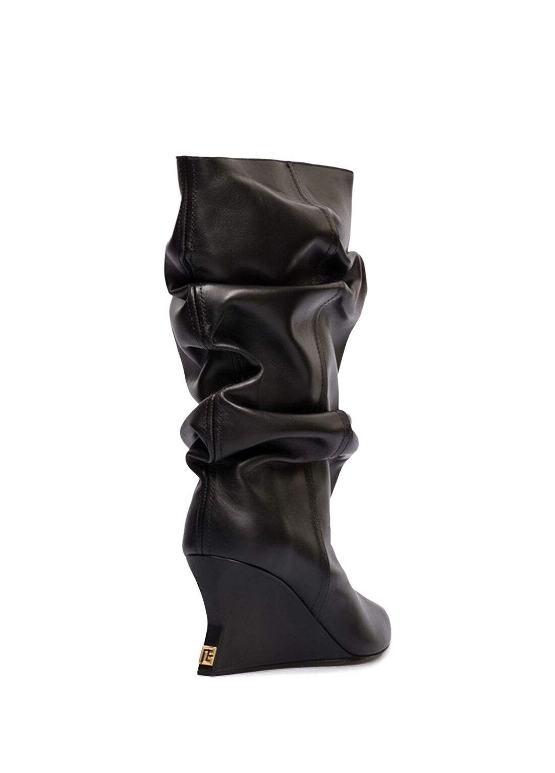 Balmain Siyah Kadın Deri Bot görsel 3