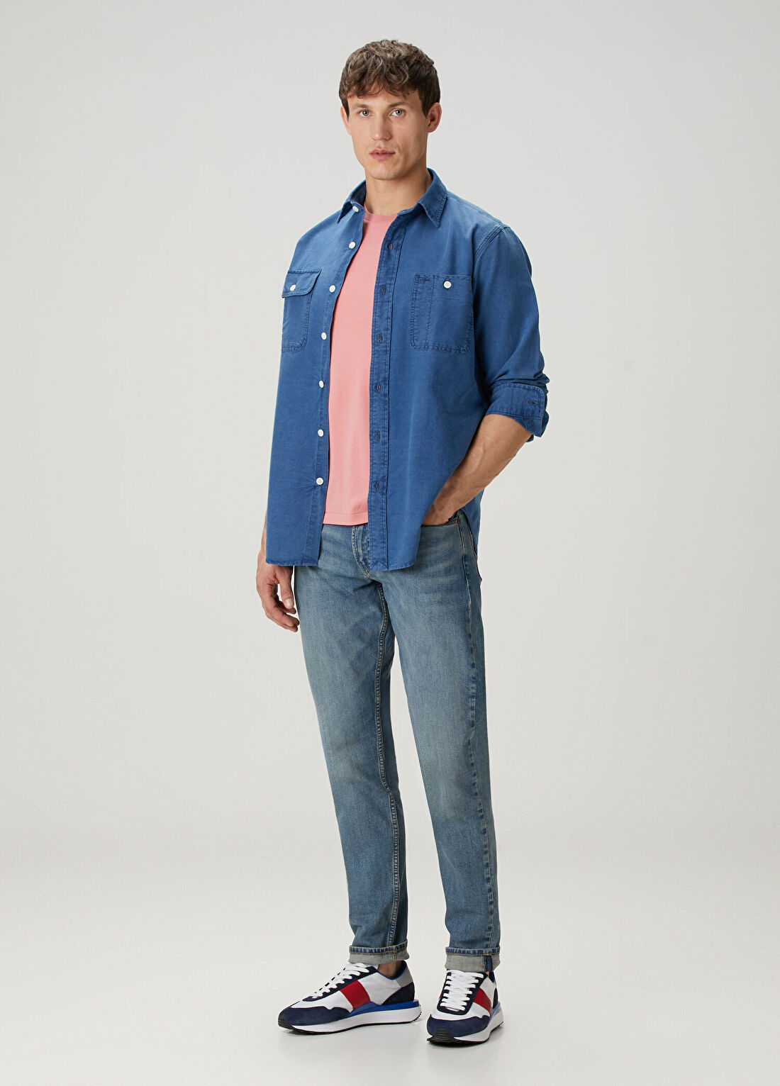 Polo Ralph Lauren Pembe Basic T-shirt görsel 2
