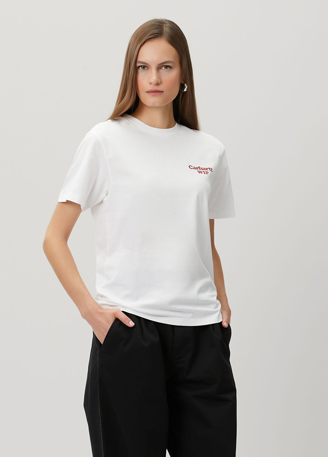 Carhartt WIP Spoiled Beyaz T-shirt görsel 3