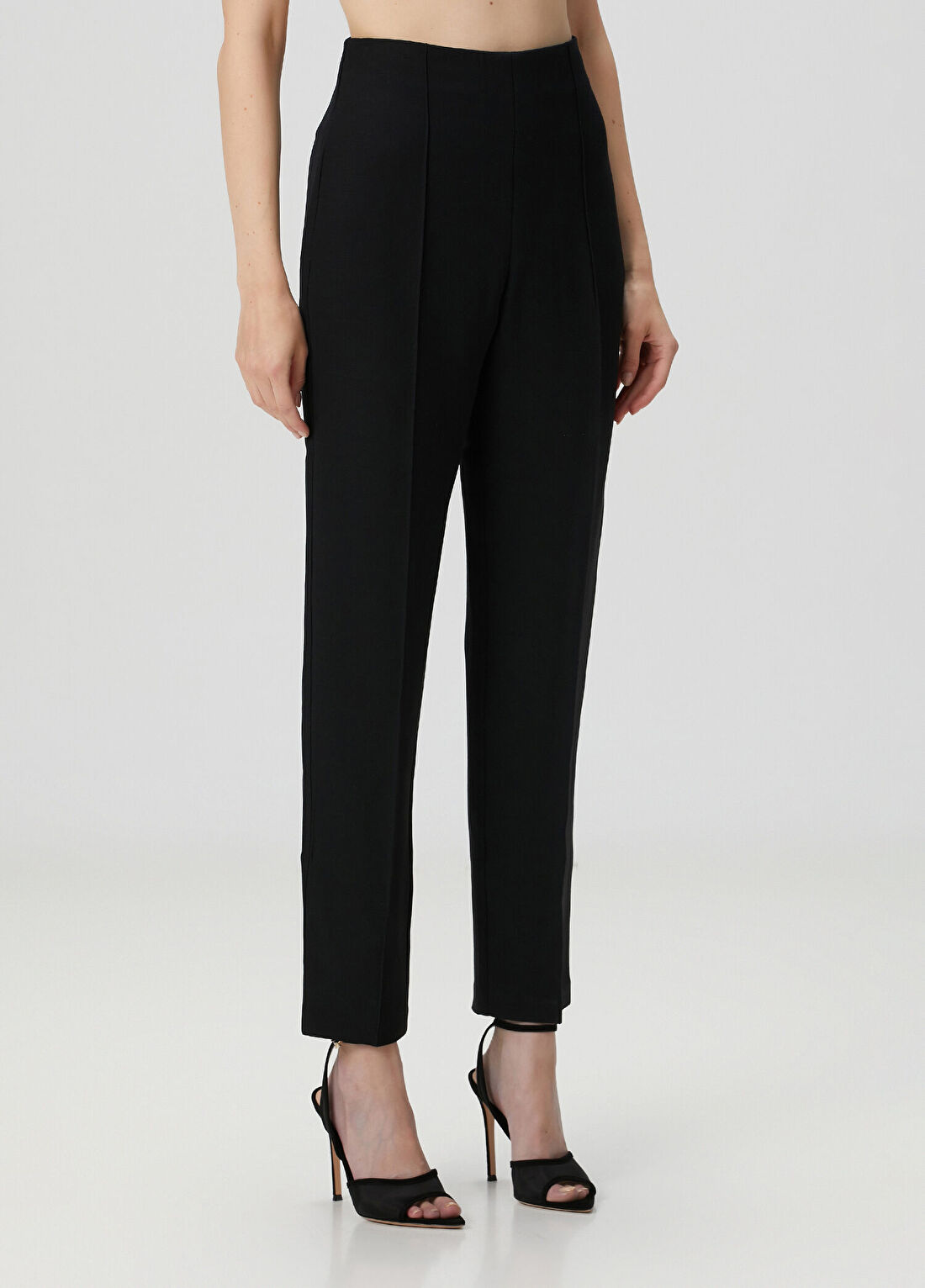 Roland Mouret Siyah Yün Pantolon görsel 3