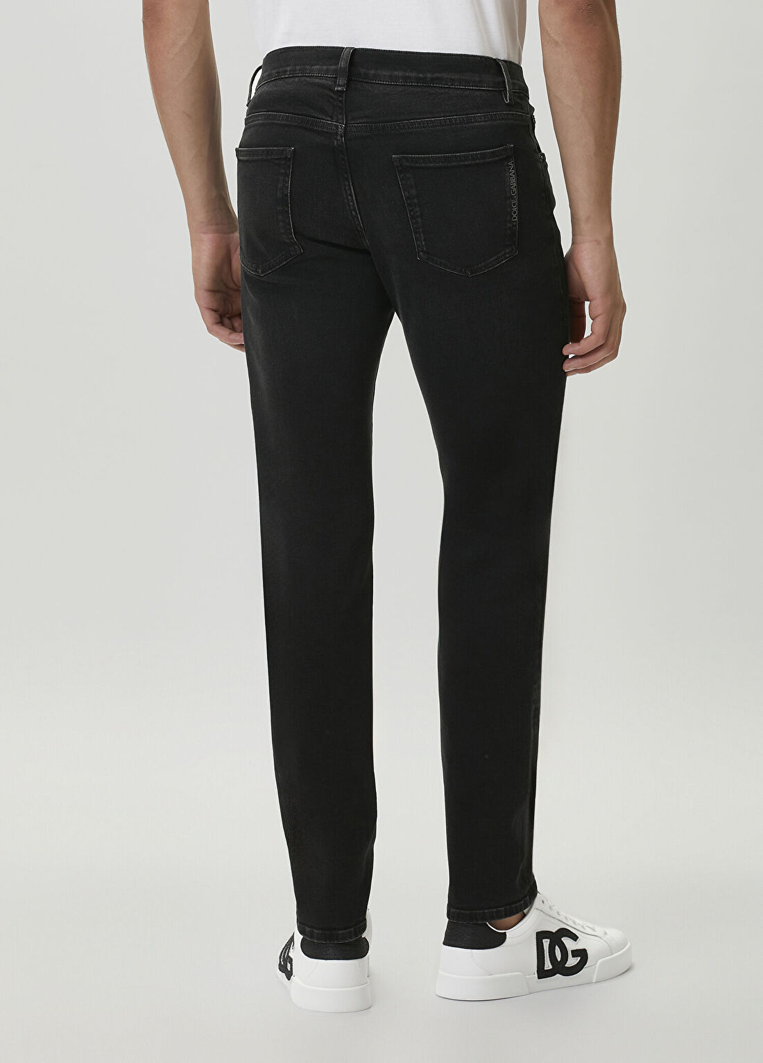 Dolce&Gabbana Slim Fit Siyah Jean Pantolon görsel 3